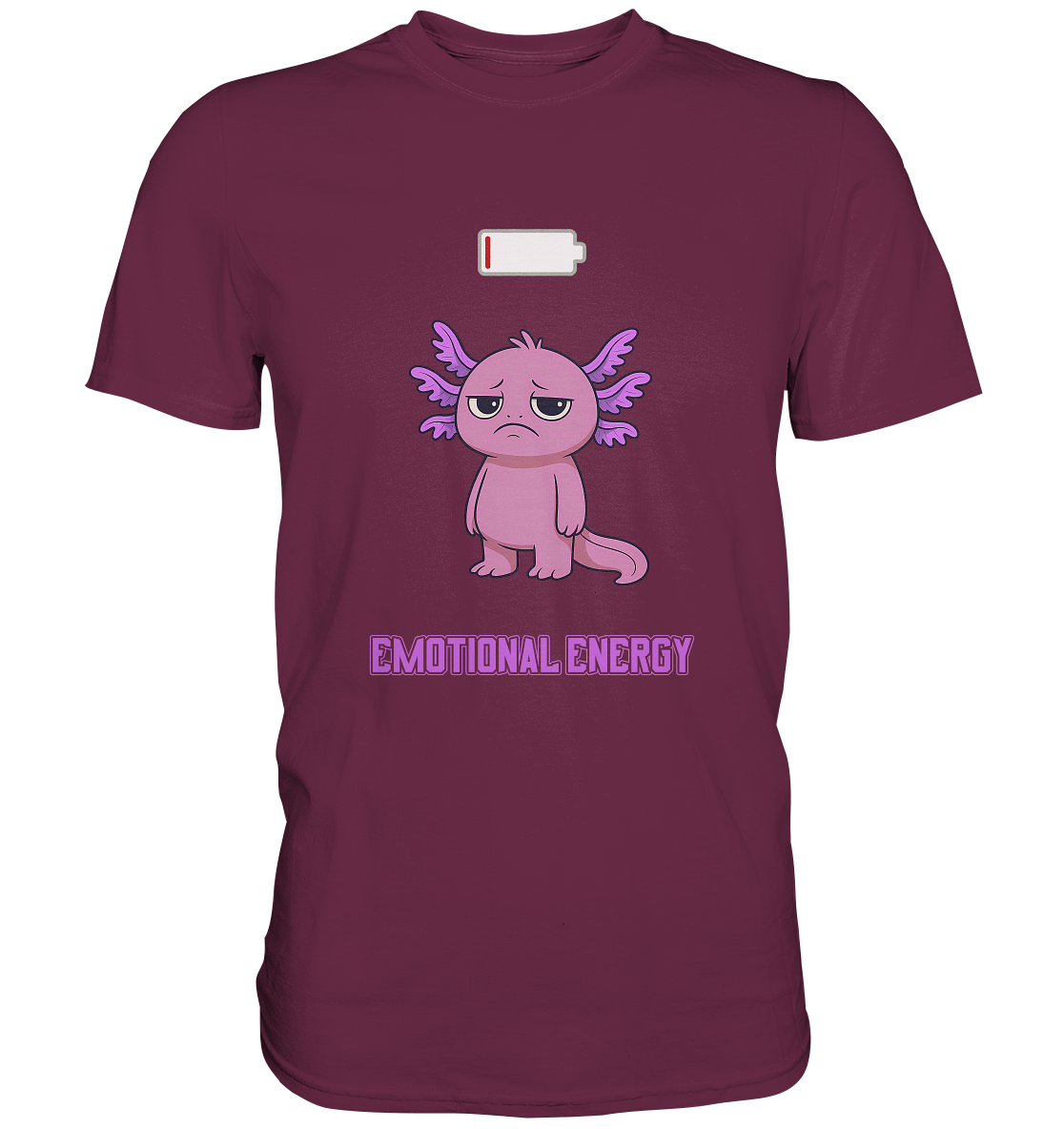 Emotional Energy – Axolotl (Pink) - Premium Shirt