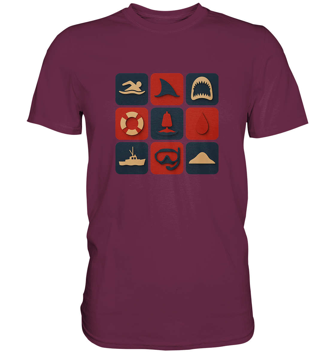 Filmquiz - Horror - Der weiße Hai - Premium Shirt