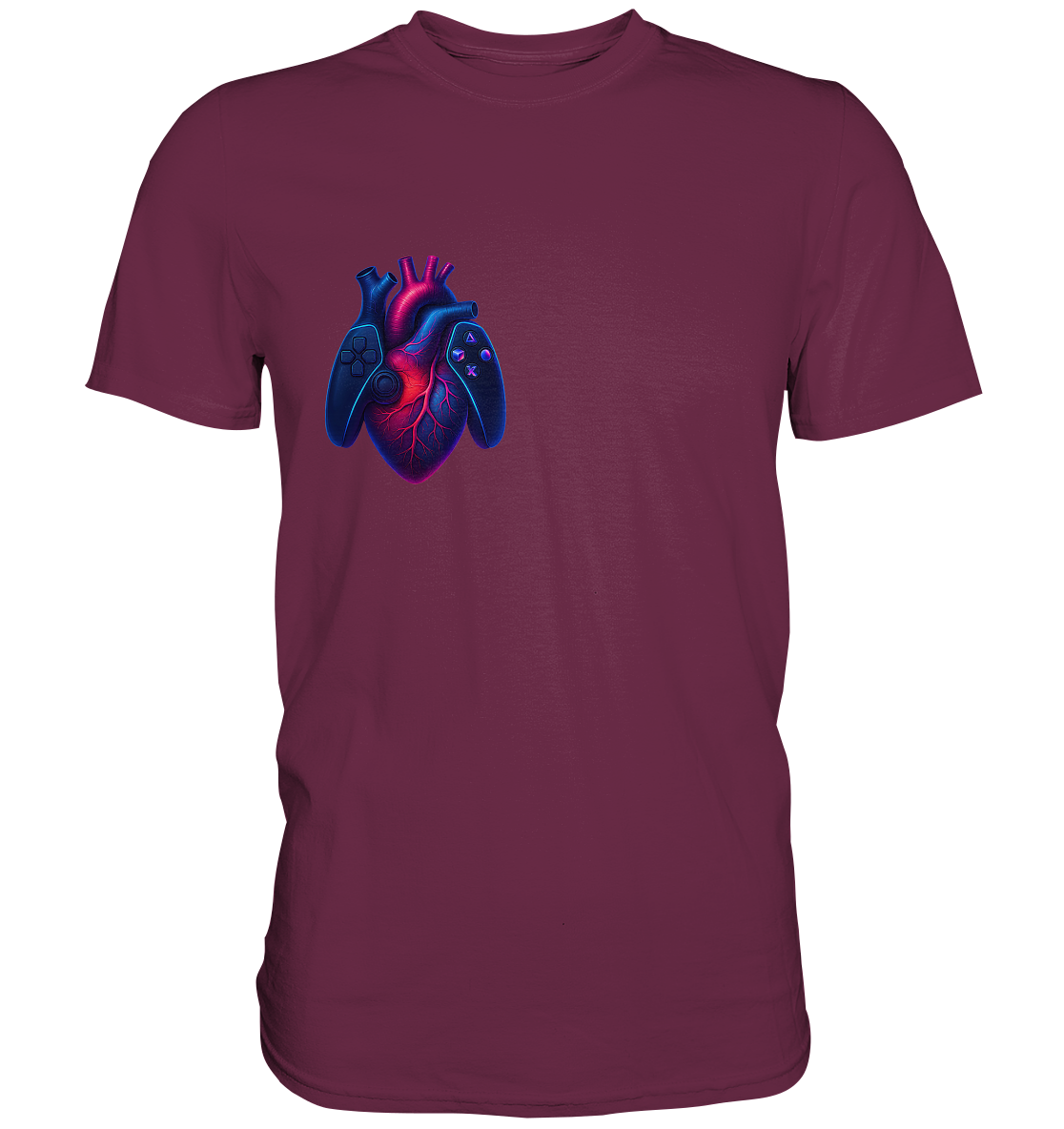 Heart of a Gamer – Pixel Pulse - Premium Shirt
