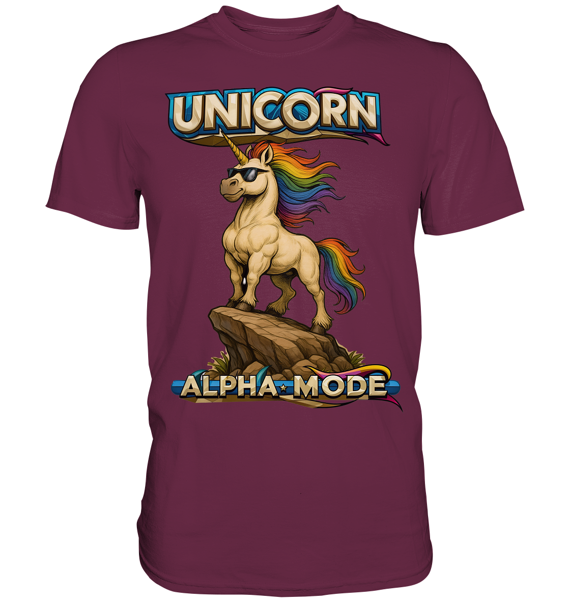 Unicorn Alpha Mode T-Shirt - Premium Shirt