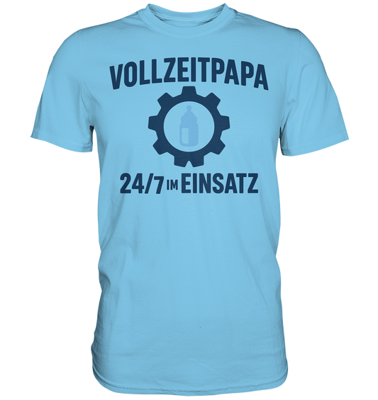 Vollzeitpapa - 24/7 im Einsatz - Fläschchen - Premium Shirt