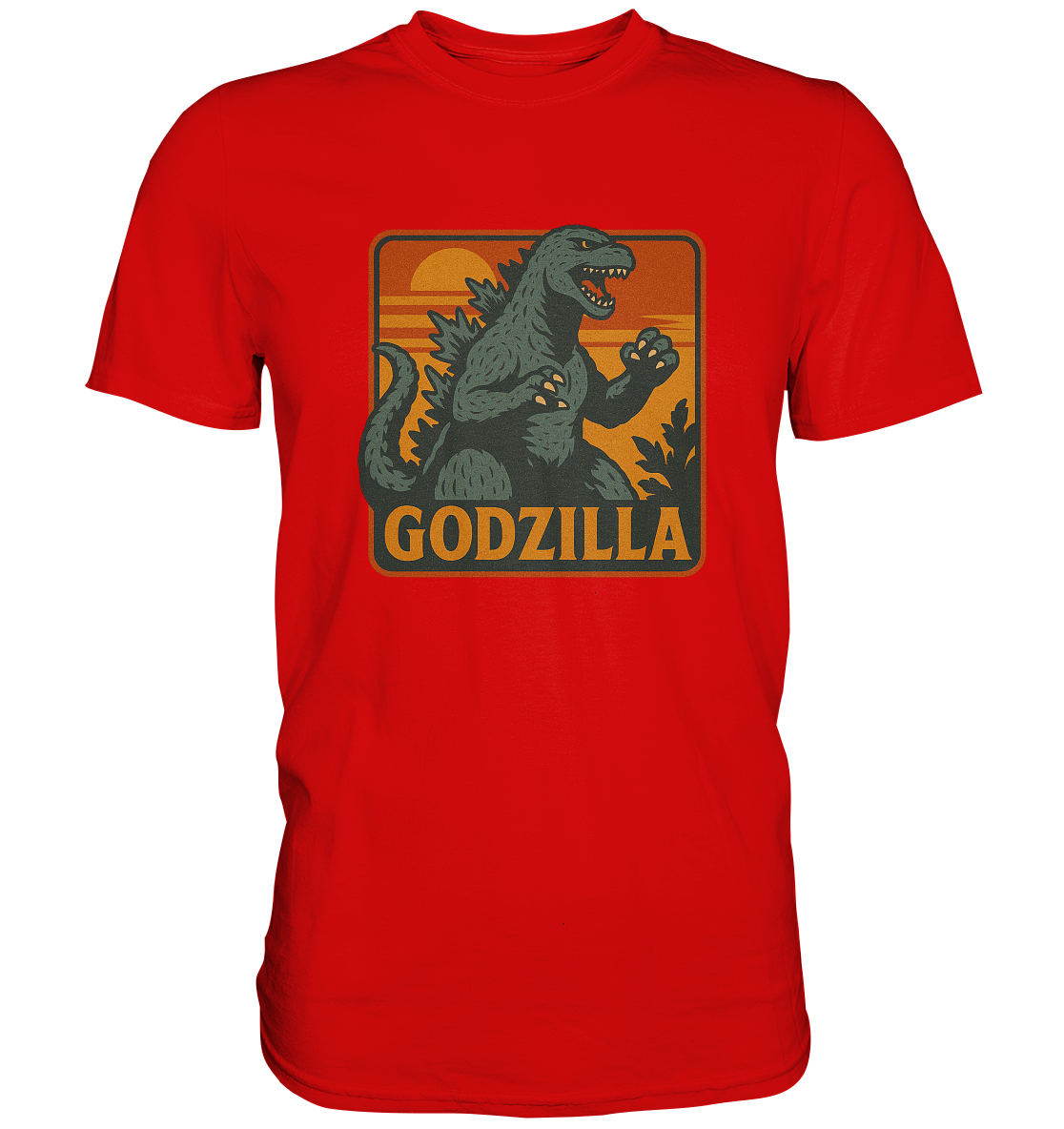Retro T-Shirt - Godzilla - Premium Shirt
