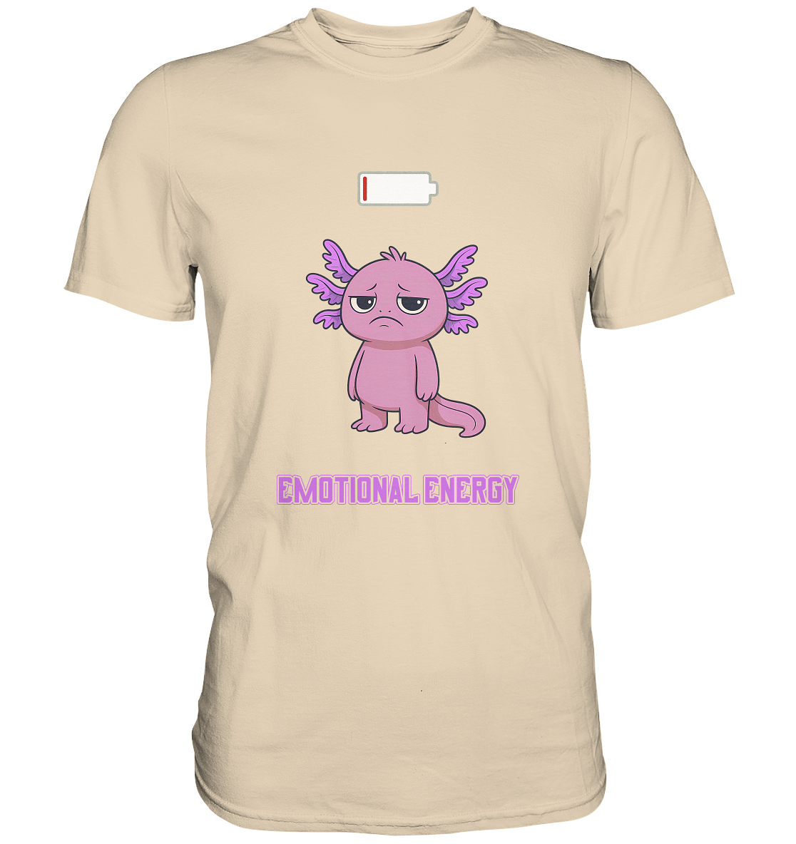 Emotional Energy – Axolotl (Pink) - Premium Shirt