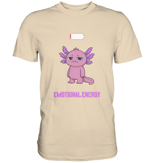 Emotional Energy – Axolotl (Pink) - Premium Shirt