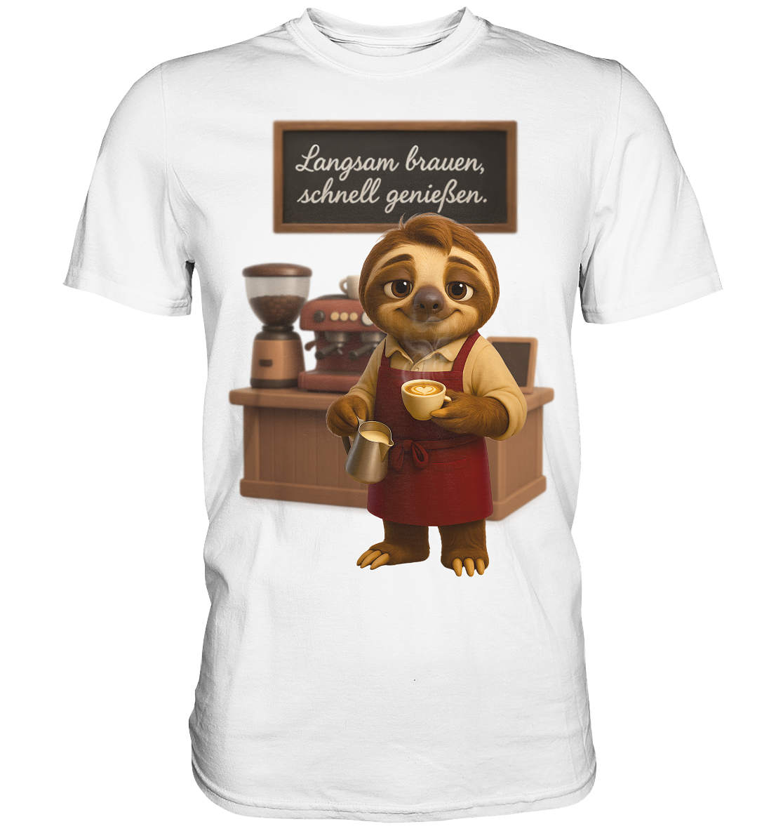 Slothies - "Langsam brauen, schenll genießen." - Männlich - Premium Shirt