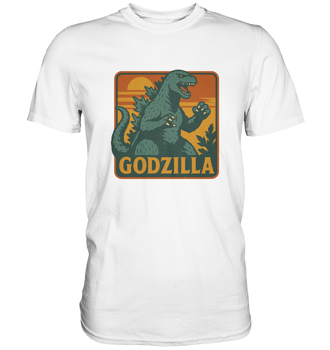 Retro T-Shirt - Godzilla - Premium Shirt