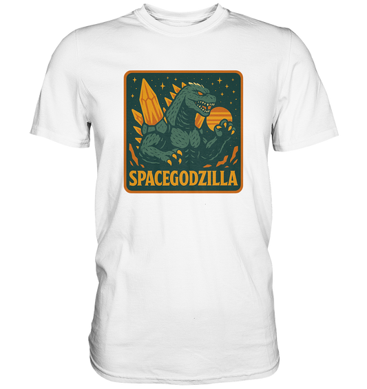 Retro T-Shirt - Spacegodzilla - Premium Shirt