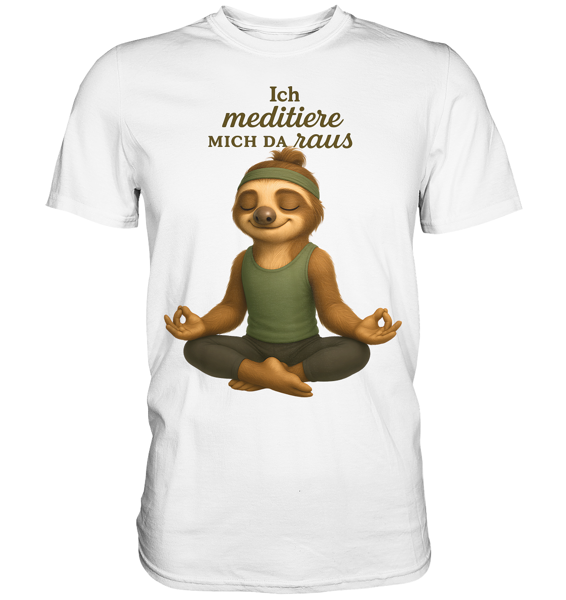 Slothies - Ich meditiere mich da raus. - Männlich - Premium Shirt