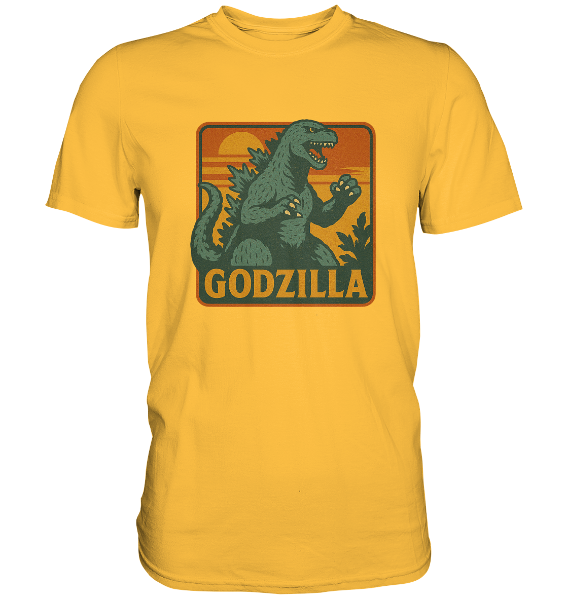Retro T-Shirt - Godzilla - Premium Shirt