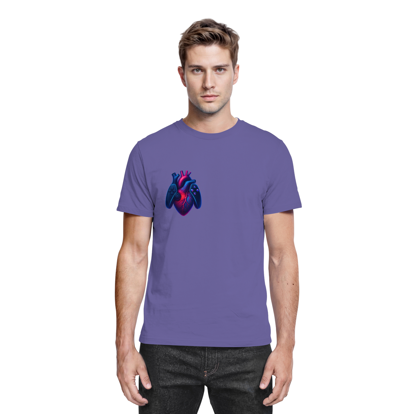 Heart of a Gamer – Pixel Pulse - Premium Shirt