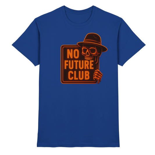 Skull Orange – No Future Club - Premium Shirt