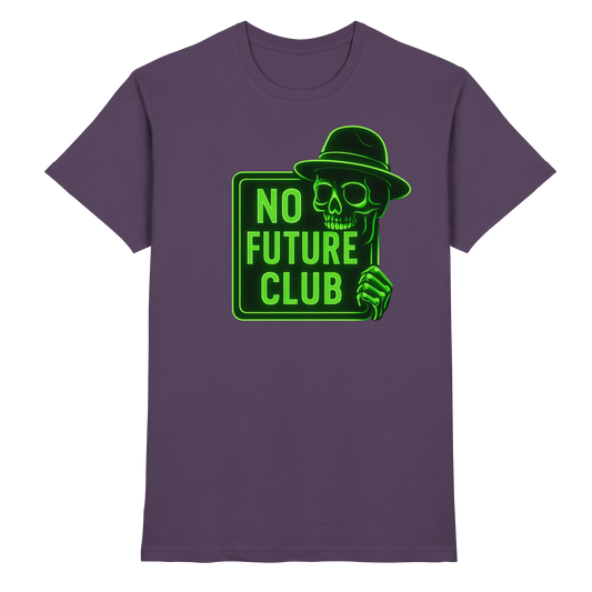 Skull Grün – No Future Club - Premium Shirt