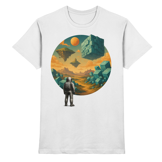 Geometric Realms – Astronaut’s Journey - Premium Shirt
