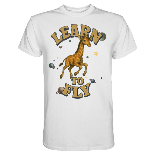 Giraffe – Learn To Fly - Premium Shirt