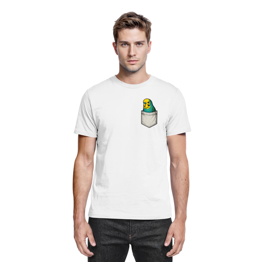 Peekaboo Pocket Bird – Lustiger Wellensittich im Hosentaschen-Style - Premium Shirt