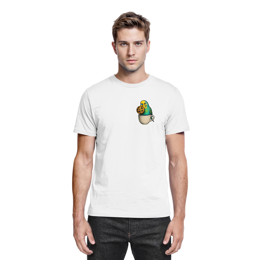 Cookie Time Budgie – Funny Bird with Cookie - Premium Shirt