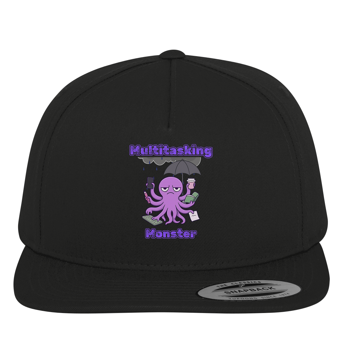 Multitasking Monster - Lila - Premium Snapback