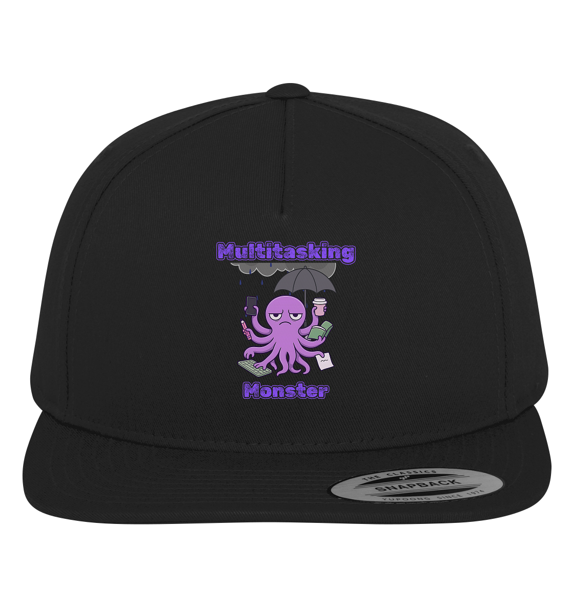 Multitasking Monster - Lila - Premium Snapback
