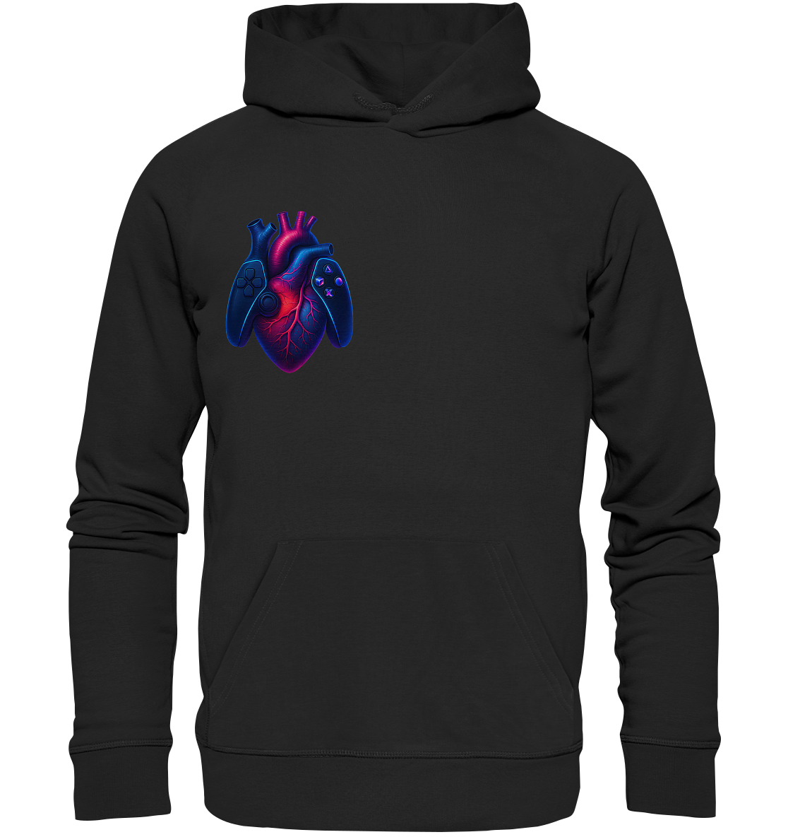 Heart of a Gamer – Pixel Pulse - Premium Unisex Hoodie