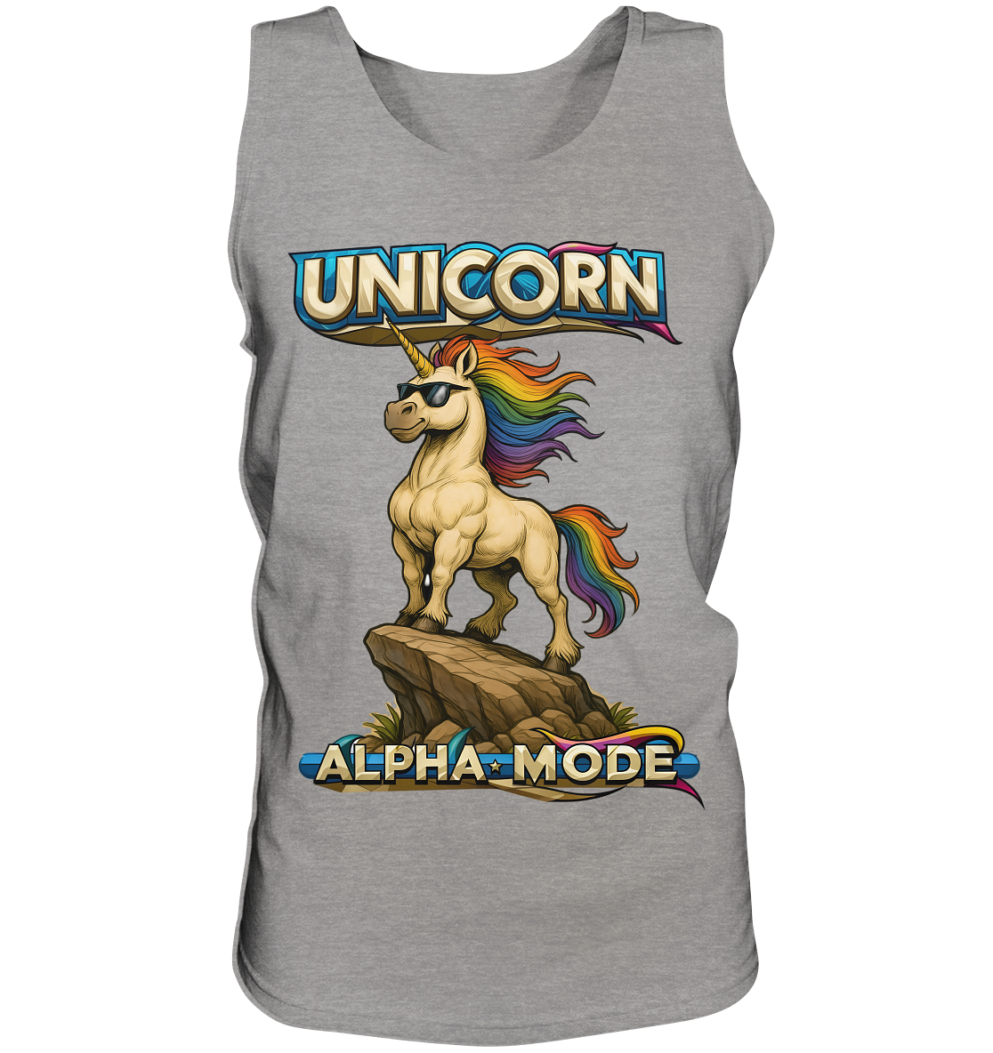 Unicorn Alpha Mode - Relaxed Tank Top
