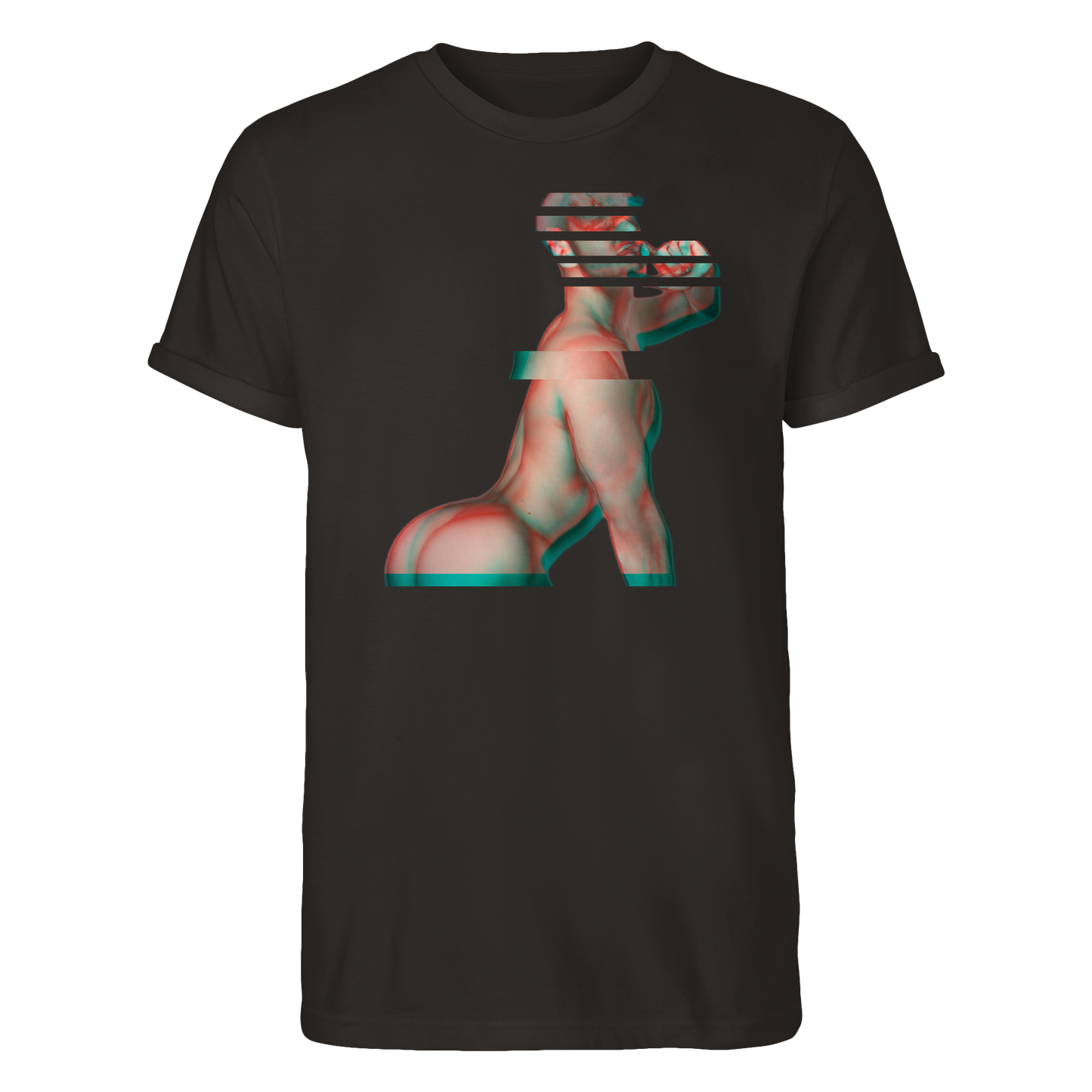 Glitch Me Hard – Gay Icons Series - Roll-Up T-Shirt
