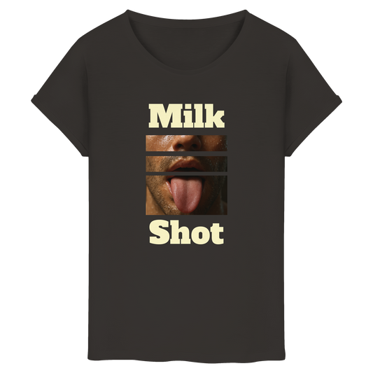 Milk Shot – Creme - Roll-Up T-Shirt