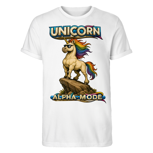 Unicorn Alpha Mode - Roll-Up T-Shirt