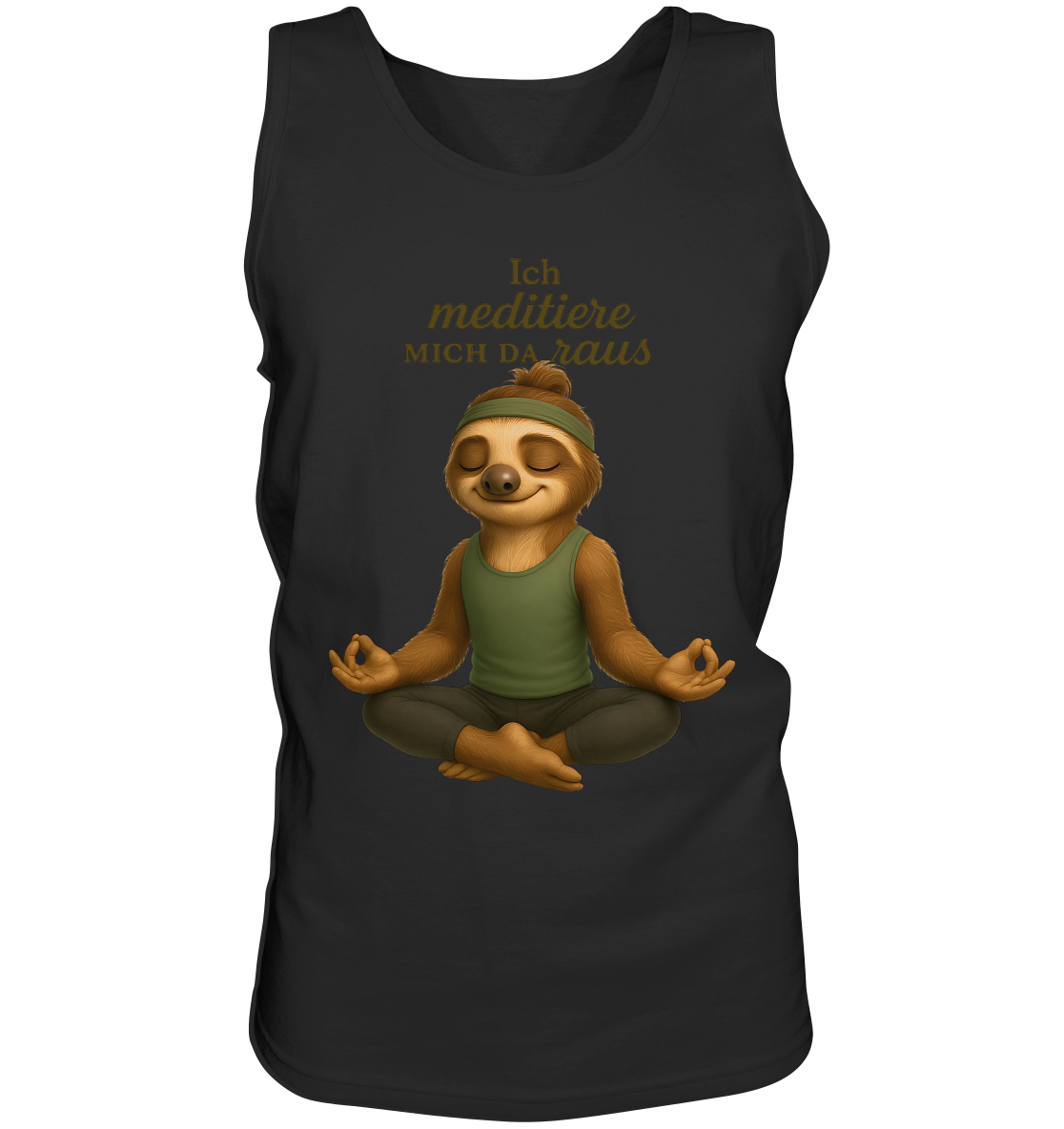 Slothies - Ich meditiere mich da raus. - Männlich - Tank-Top