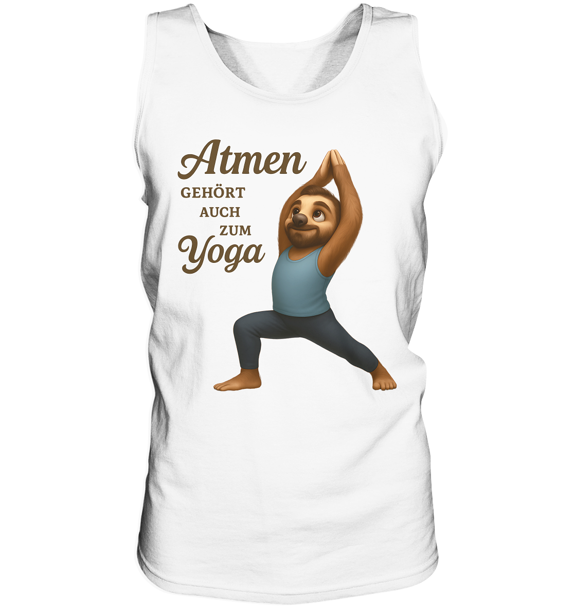 Slothies - Atmen gehört auch zum Yoga. - Männlich - Tank-Top