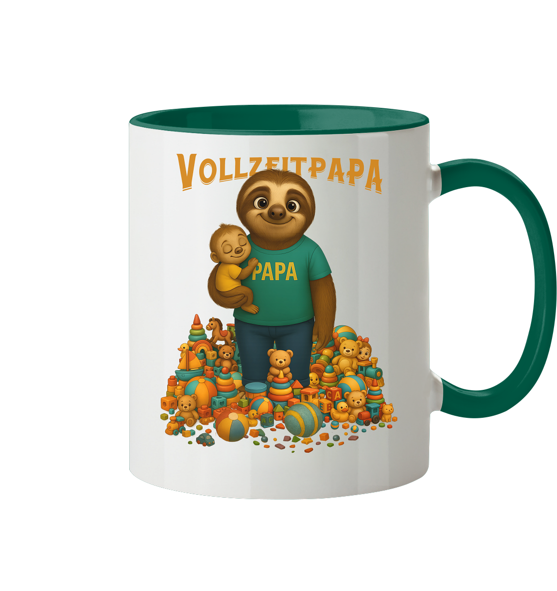 Slothies - Vollzeitpapa - Tasse zweifarbig