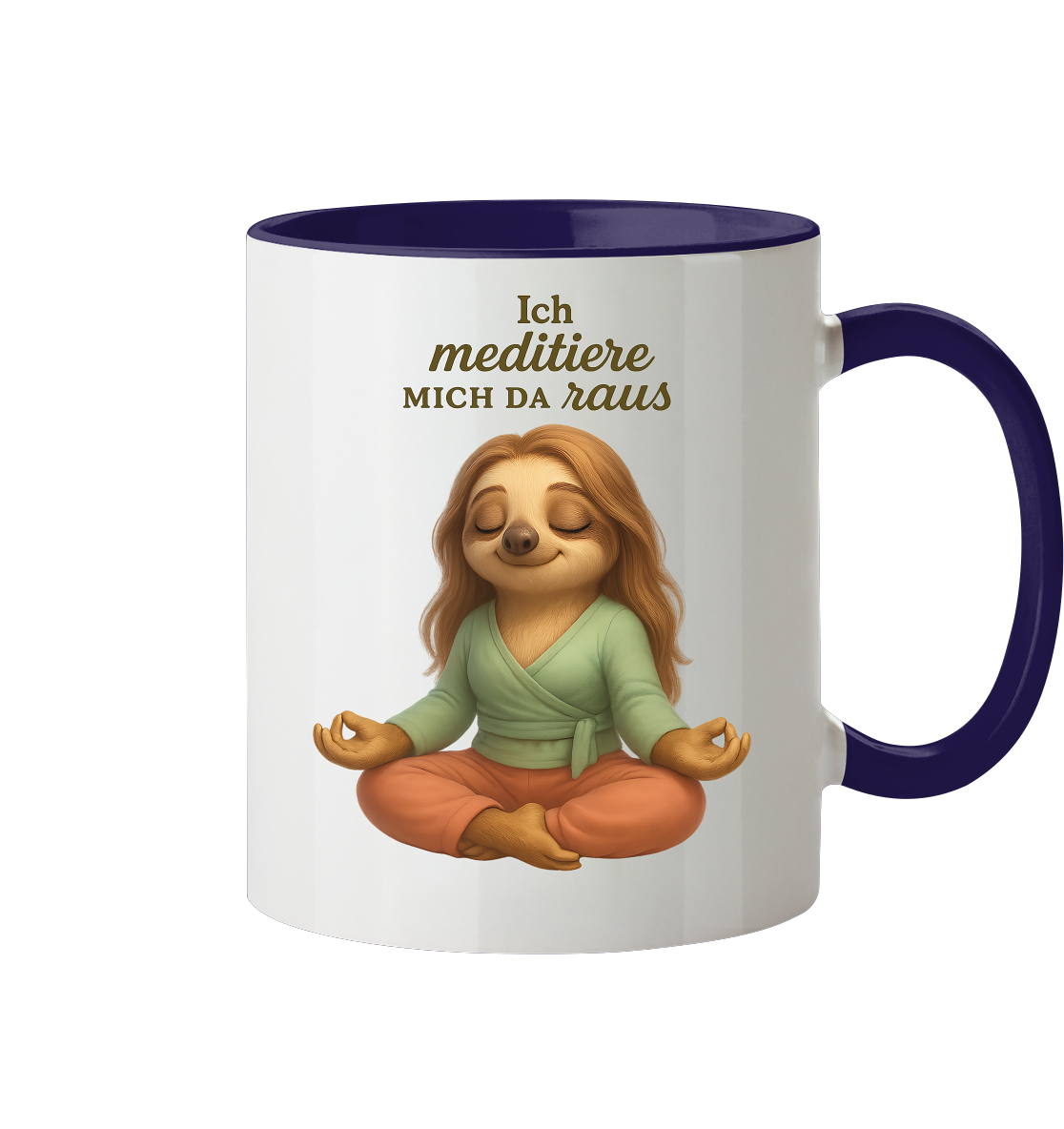 Slothies - Ich meditiere mich da raus - Weiblich - Tasse zweifarbig