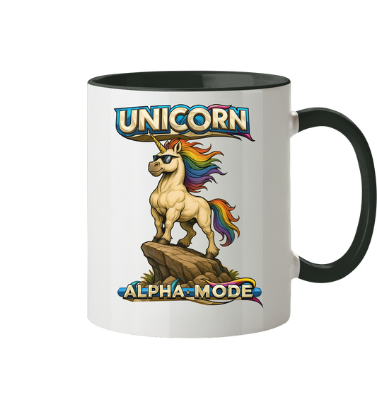 Unicorn Alpha Mode - Tasse zweifarbig