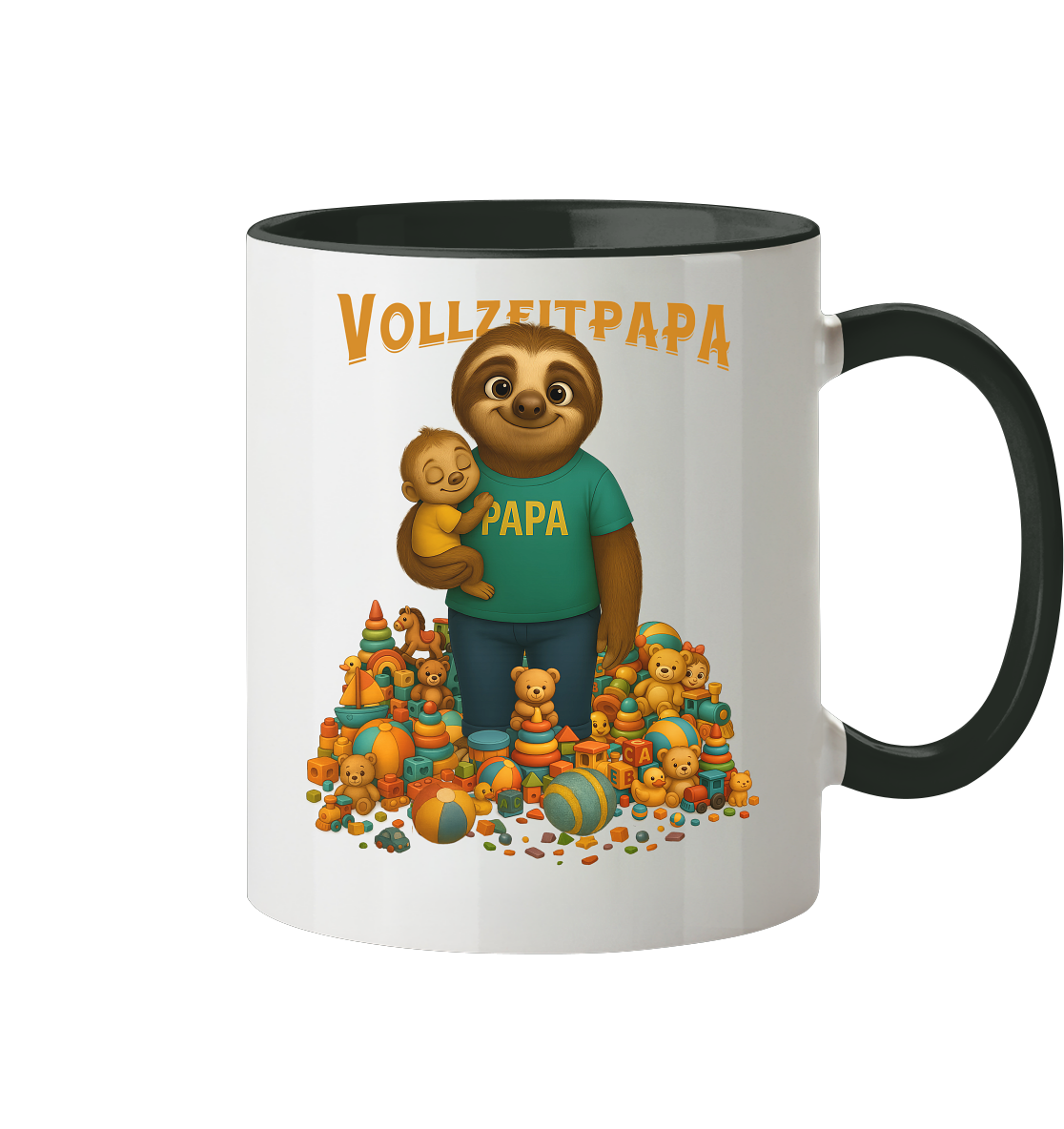 Slothies - Vollzeitpapa - Tasse zweifarbig