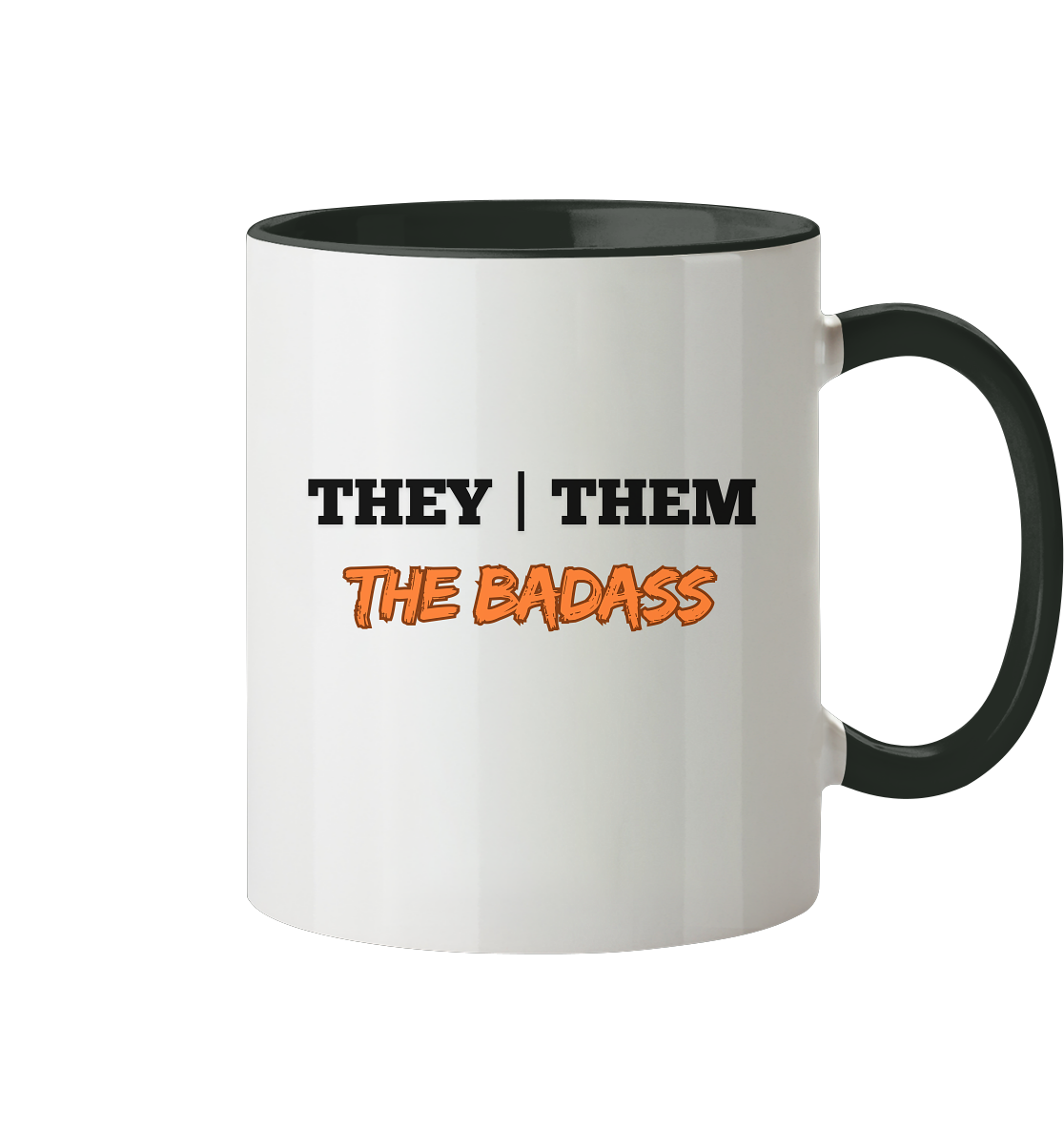 they / them - THE BADASS - Tasse zweifarbig