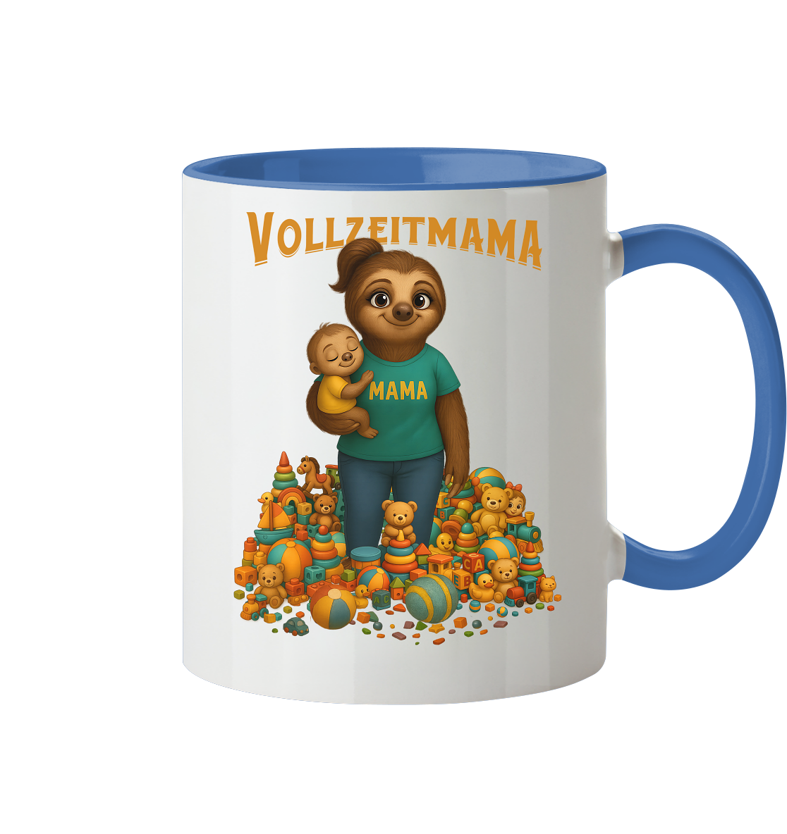 Slothies - Vollzeitmama - Tasse zweifarbig