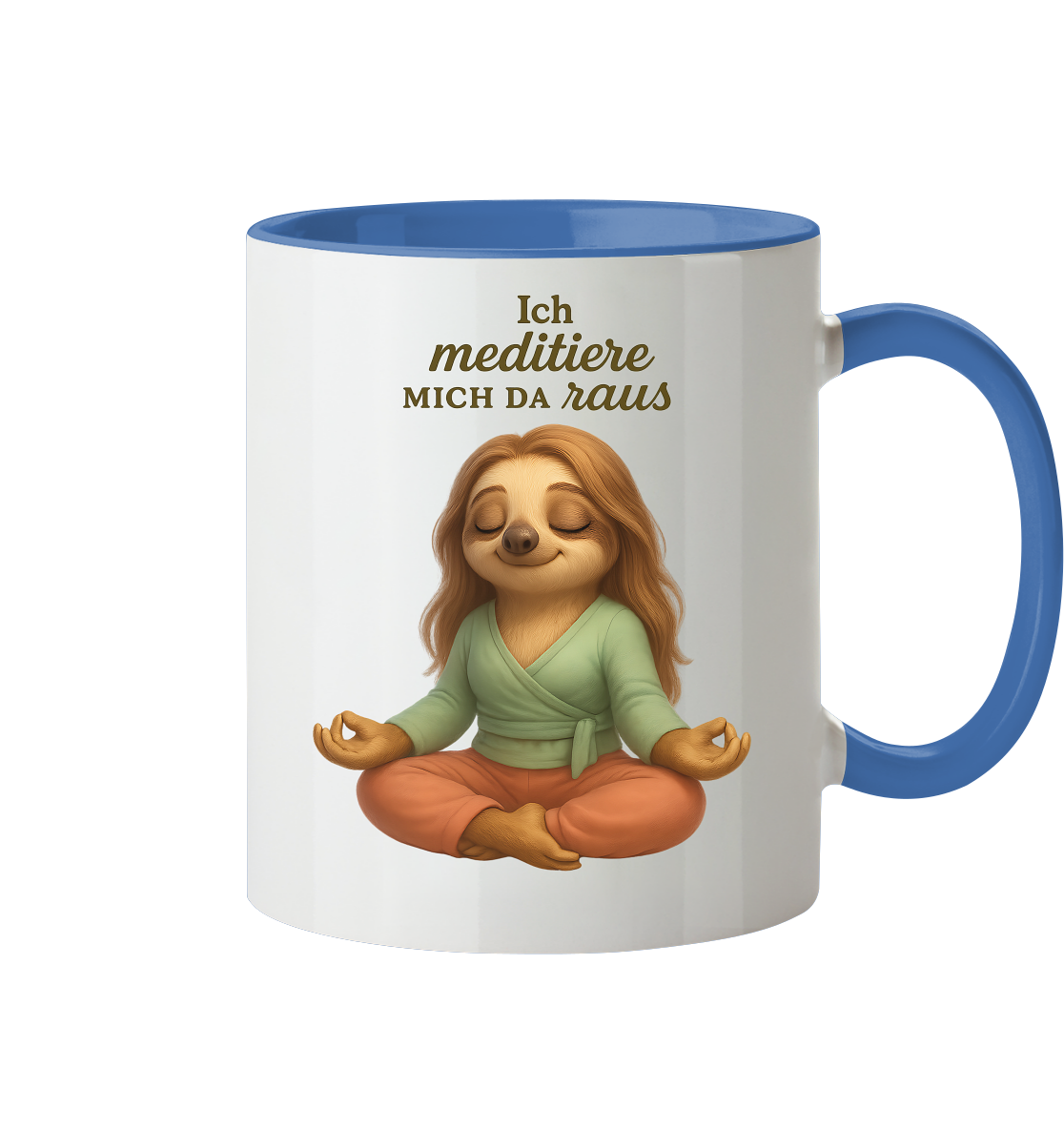 Slothies - Ich meditiere mich da raus - Weiblich - Tasse zweifarbig