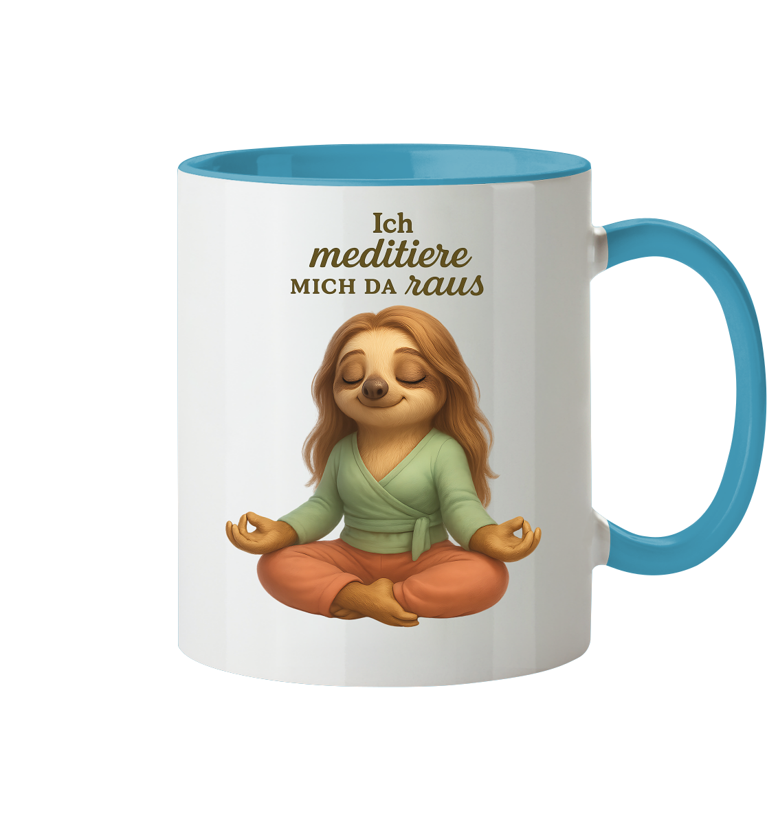 Slothies - Ich meditiere mich da raus - Weiblich - Tasse zweifarbig