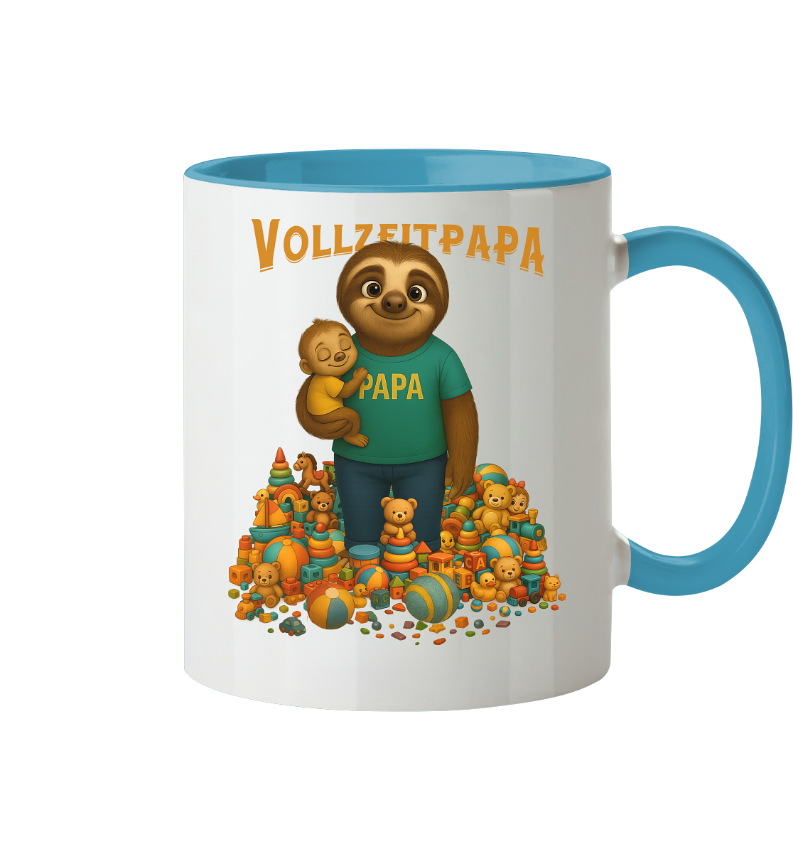 Slothies - Vollzeitpapa - Tasse zweifarbig