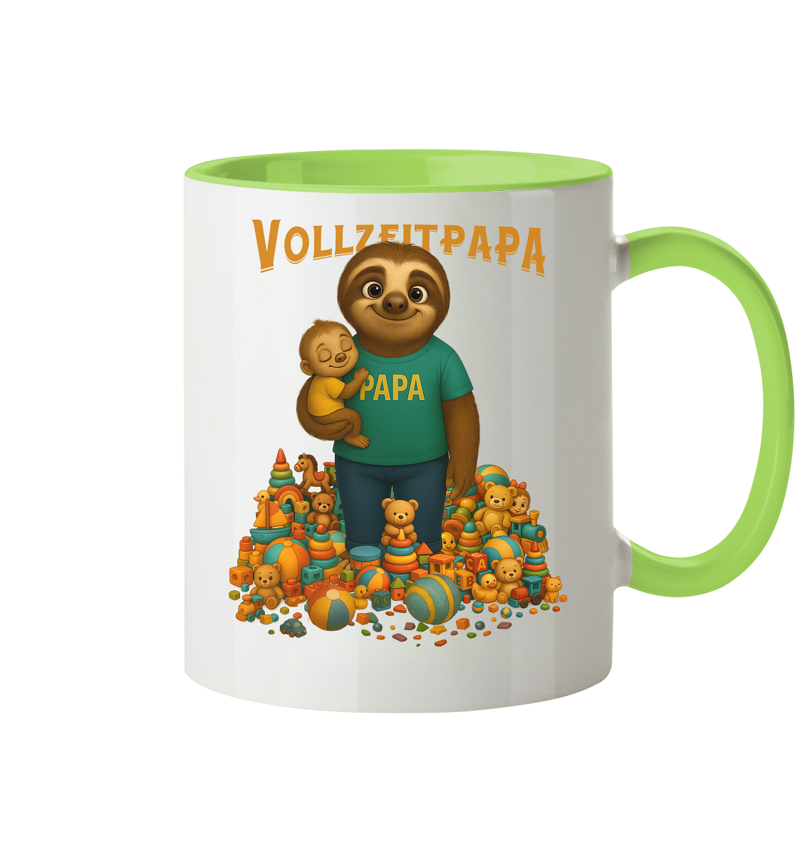 Slothies - Vollzeitpapa - Tasse zweifarbig