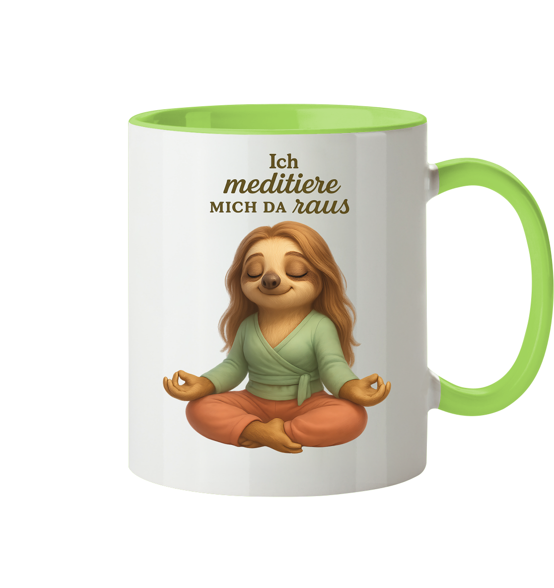 Slothies - Ich meditiere mich da raus - Weiblich - Tasse zweifarbig