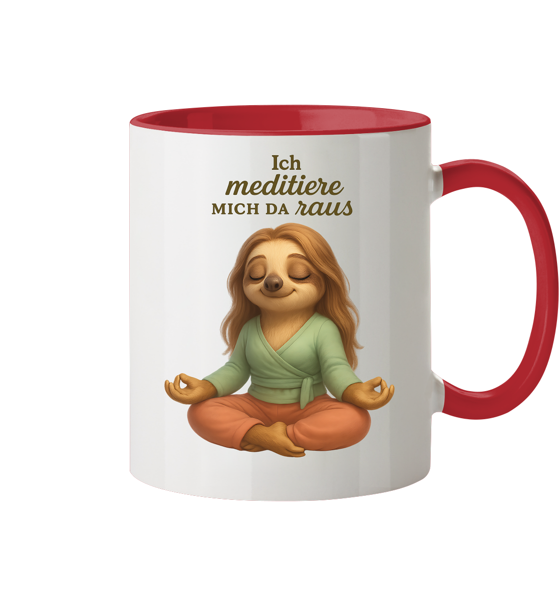 Slothies - Ich meditiere mich da raus - Weiblich - Tasse zweifarbig