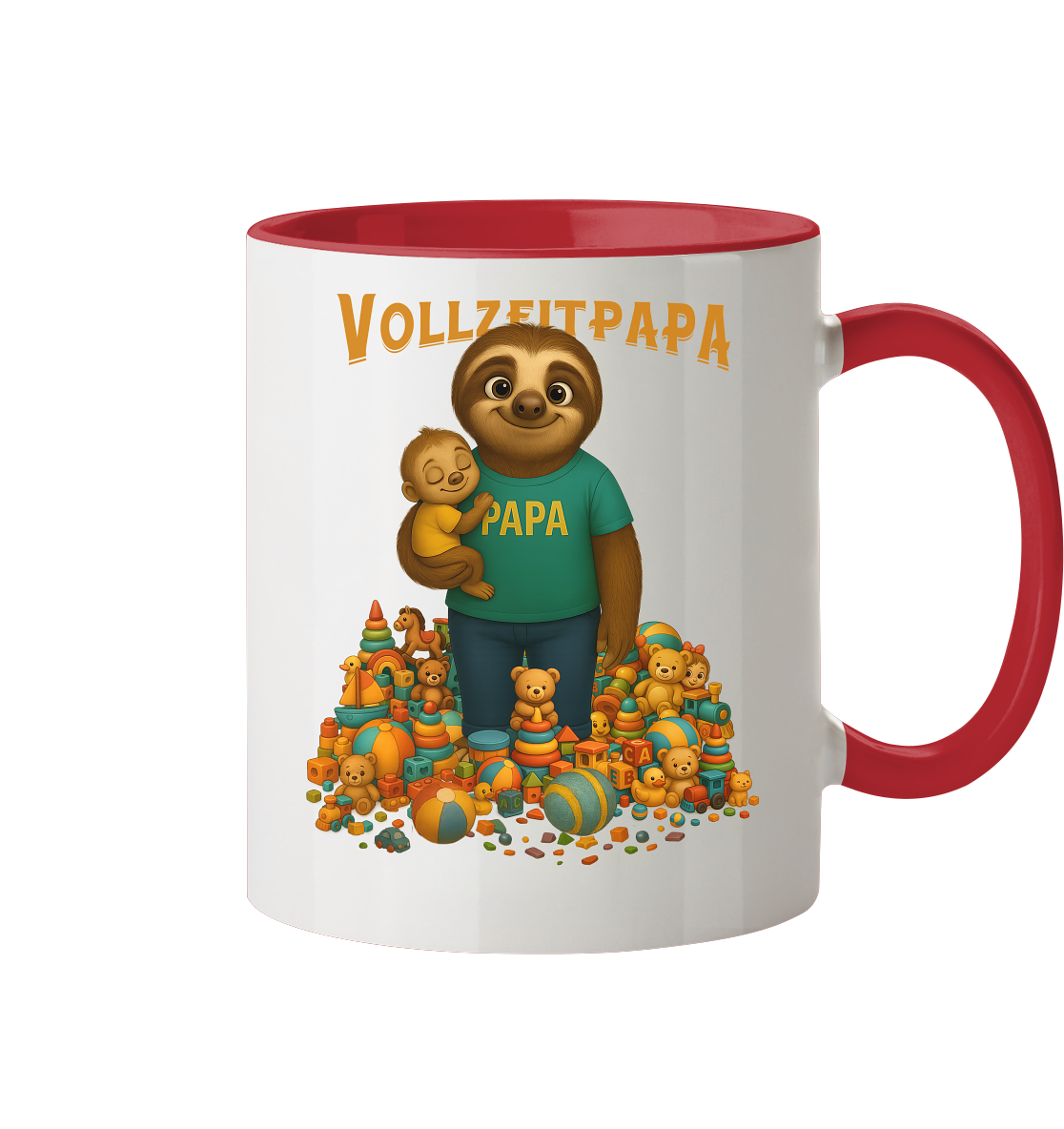 Slothies - Vollzeitpapa - Tasse zweifarbig