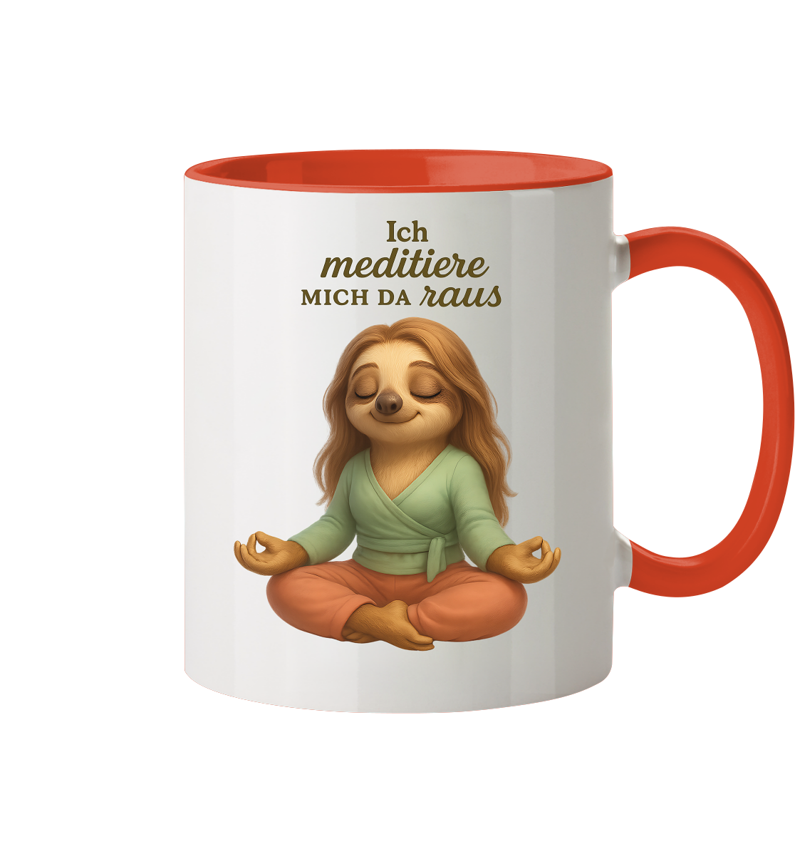 Slothies - Ich meditiere mich da raus - Weiblich - Tasse zweifarbig