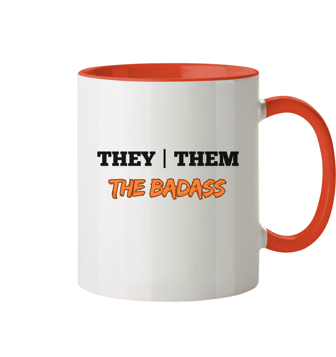 they / them - THE BADASS - Tasse zweifarbig