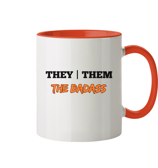 they / them - THE BADASS - Tasse zweifarbig