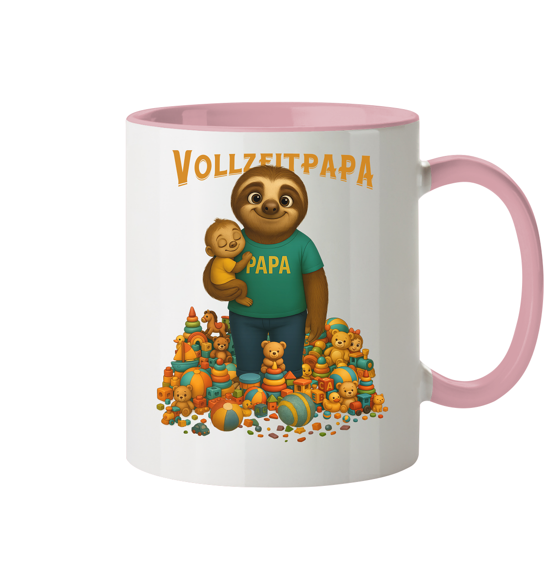 Slothies - Vollzeitpapa - Tasse zweifarbig
