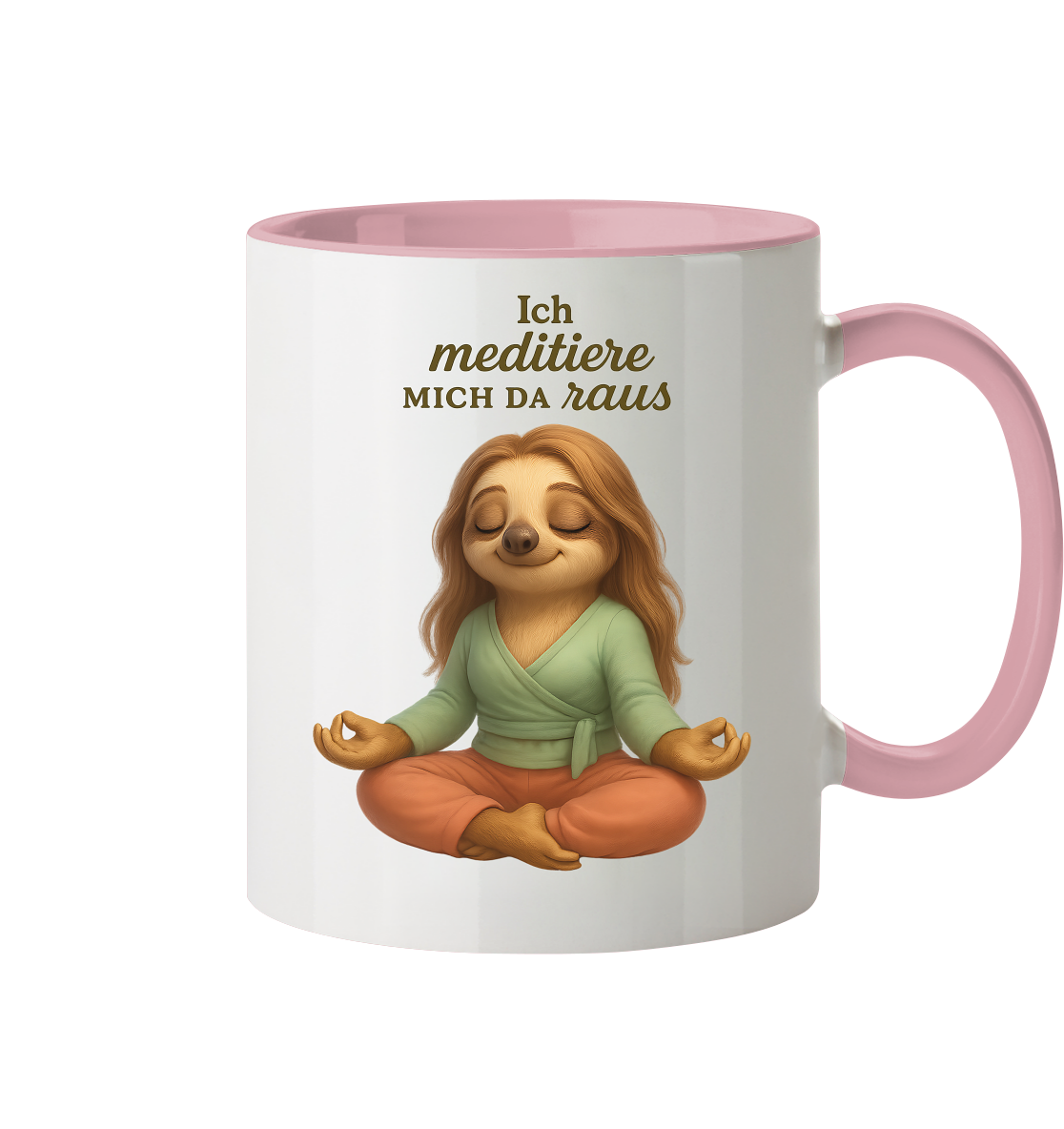 Slothies - Ich meditiere mich da raus - Weiblich - Tasse zweifarbig