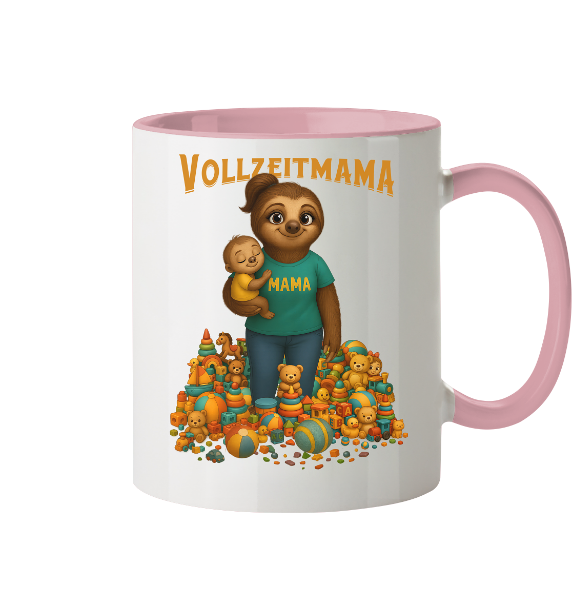 Slothies - Vollzeitmama - Tasse zweifarbig