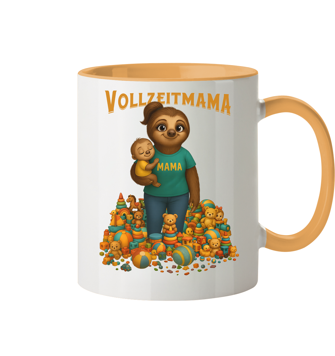Slothies - Vollzeitmama - Tasse zweifarbig