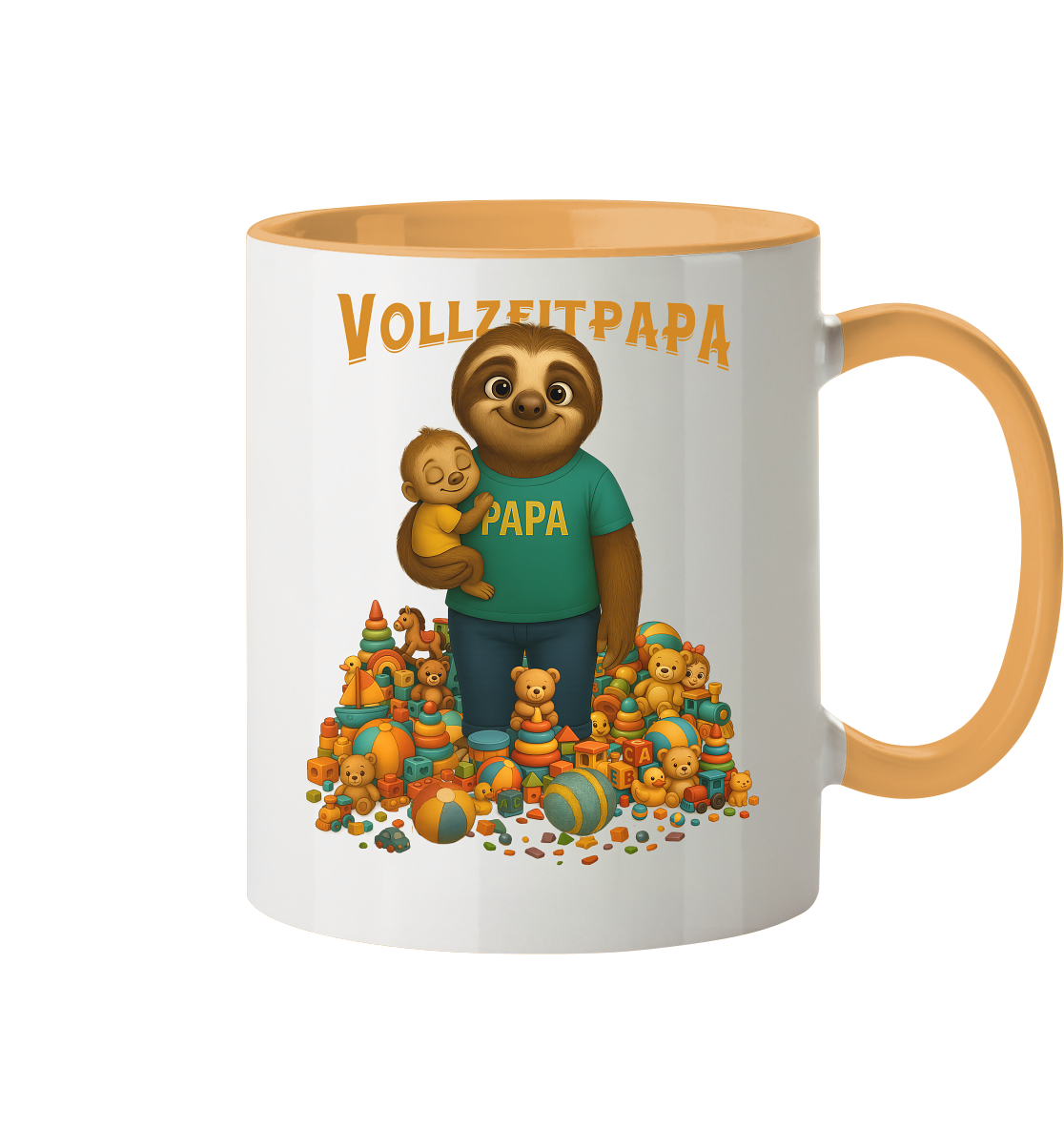 Slothies - Vollzeitpapa - Tasse zweifarbig